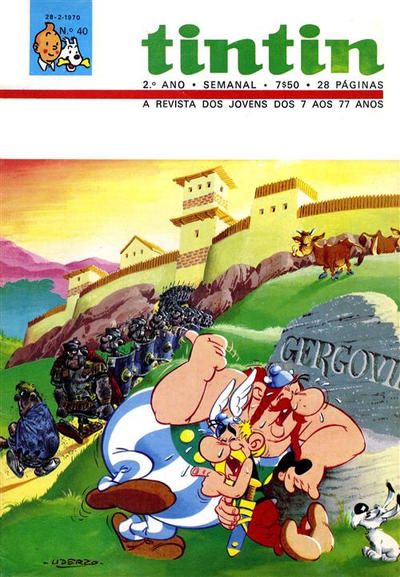 Cover for Tintin (Editorial Ibis, Lda. / Livraria Bertrand S.A.R.L., 1968 series) #v2#40