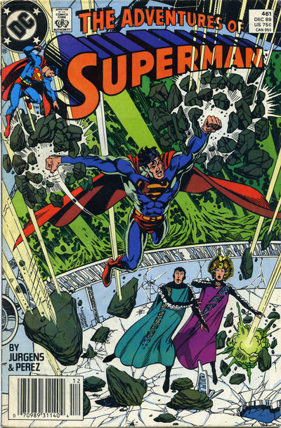 Cover for Adventures of Superman (DC, 1987 series) #461 [Newsstand]
