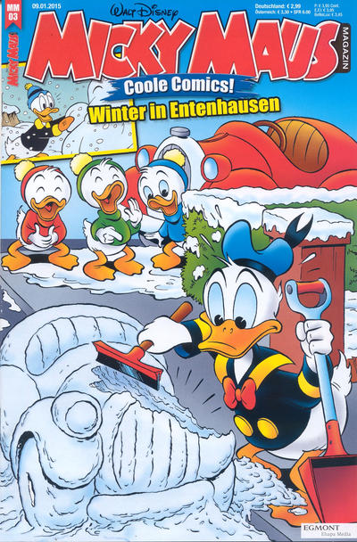 Cover for Micky Maus (Egmont Ehapa, 1951 series) #3/2015