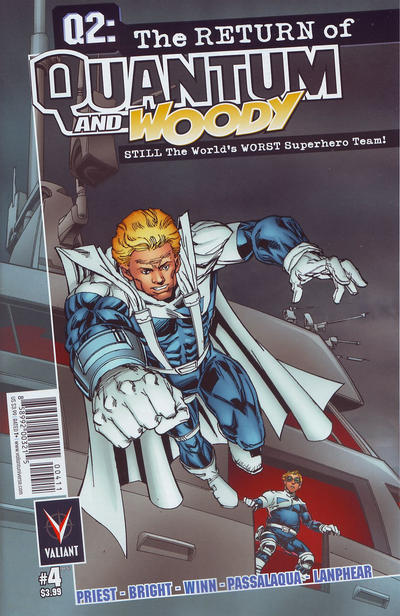 Cover for Q2: The Return of Quantum and Woody (Valiant Entertainment, 2014 series) #4 [Cover A - M. D. Bright]