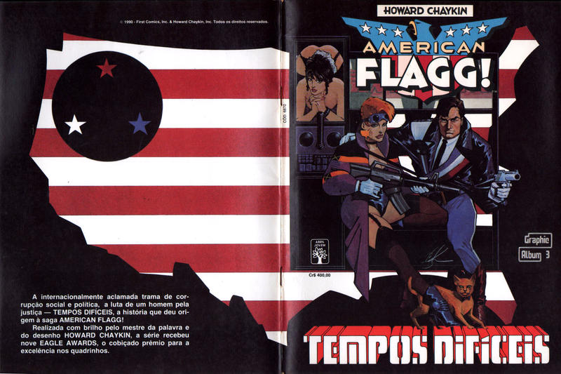 Cover for Graphic Album (Editora Abril, 1990 series) #3 - American Flagg! - Tempos Difíceis