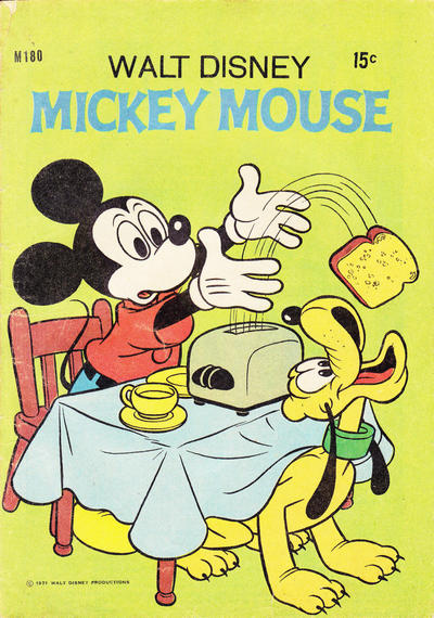 Cover for Walt Disney's Mickey Mouse (W. G. Publications; Wogan Publications, 1956 series) #180