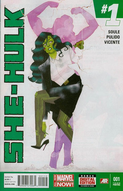 Cover for She-Hulk (Marvel, 2014 series) #1 [Third Printing]