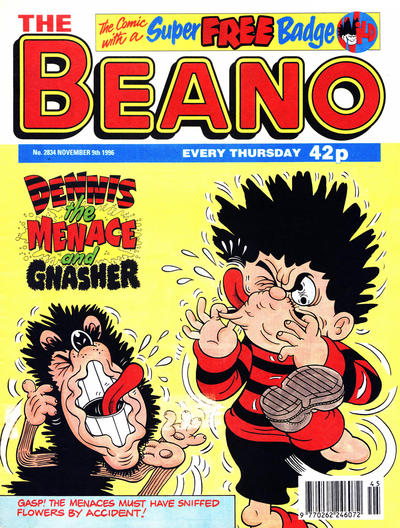 Cover for The Beano (D.C. Thomson, 1950 series) #2834