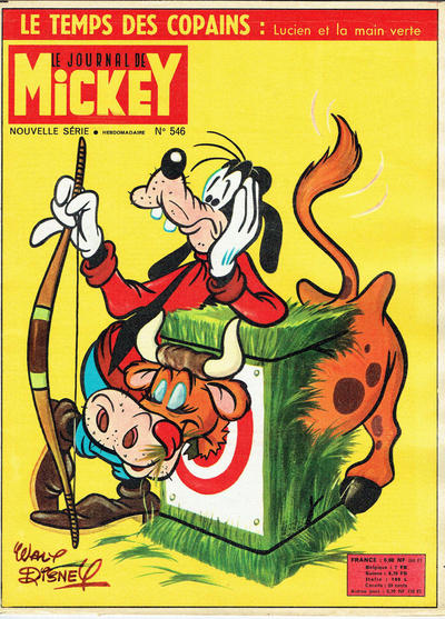 Cover for Le Journal de Mickey (Hachette, 1952 series) #546