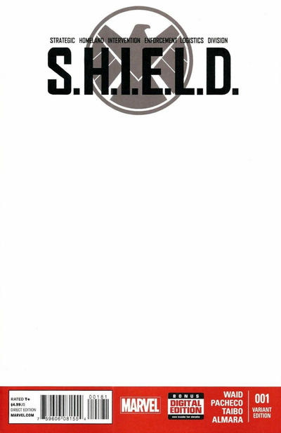 Cover for S.H.I.E.L.D. (Marvel, 2015 series) #1 [Blank Cover Variant]