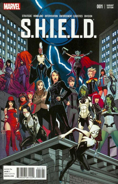 Cover for S.H.I.E.L.D. (Marvel, 2015 series) #1 [David Marquez Young Guns Ladies Variant]