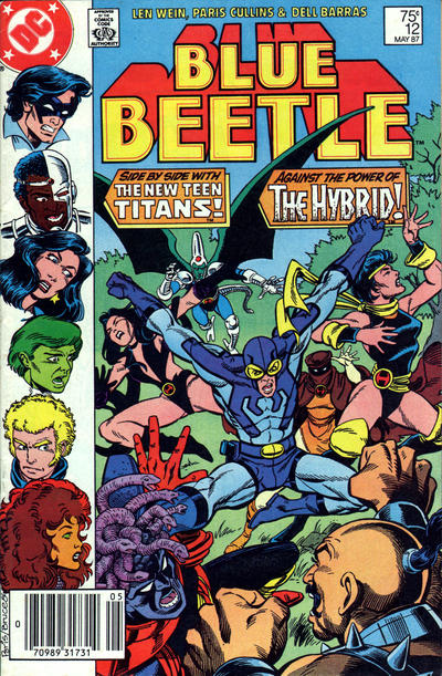 Cover for Blue Beetle (DC, 1986 series) #12 [Newsstand]