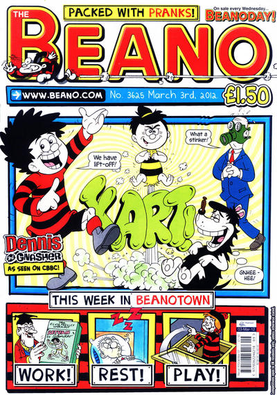 Cover for The Beano (D.C. Thomson, 1950 series) #3625