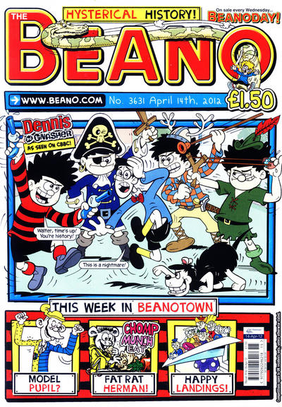 Cover for The Beano (D.C. Thomson, 1950 series) #3631