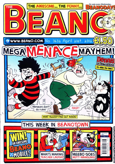 Cover for The Beano (D.C. Thomson, 1950 series) #3632
