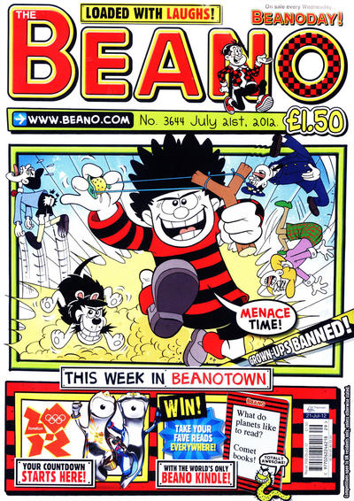 Cover for The Beano (D.C. Thomson, 1950 series) #3644