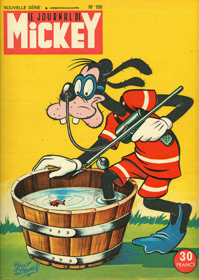 Cover for Le Journal de Mickey (Hachette, 1952 series) #108