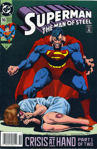 Cover for Superman: The Man of Steel (DC, 1991 series) #16 [Newsstand]