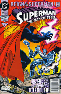 Cover for Superman: The Man of Steel (DC, 1991 series) #24 [Newsstand]