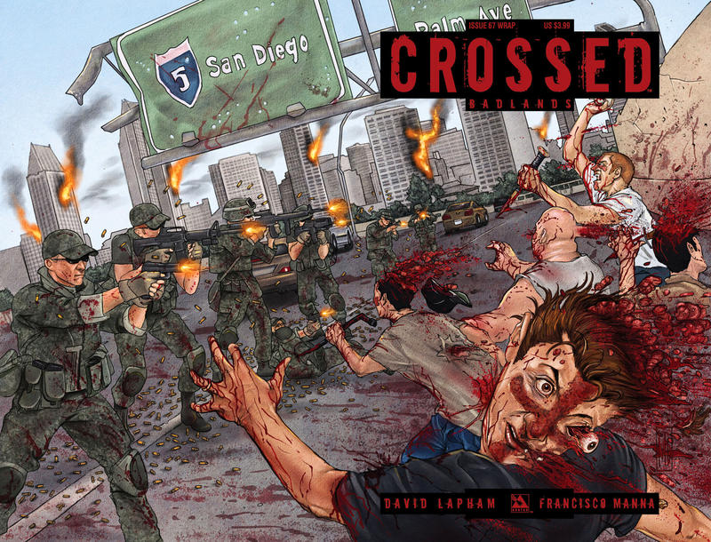 Cover for Crossed Badlands (Avatar Press, 2012 series) #67 [Wraparound Variant by Michael DiPascale]