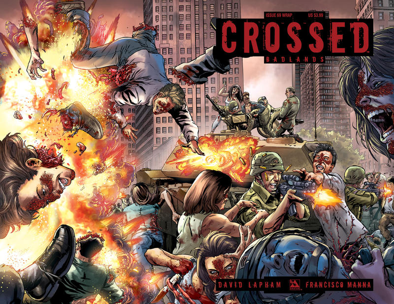 Cover for Crossed Badlands (Avatar Press, 2012 series) #69 [Wraparound Variant by Christian Zanier]
