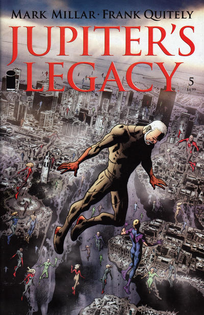 Cover for Jupiter's Legacy (Image, 2013 series) #5 [Cover B - Bryan Hitch]