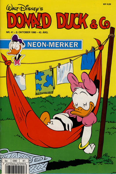 Cover for Donald Duck & Co (Hjemmet / Egmont, 1948 series) #41/1990