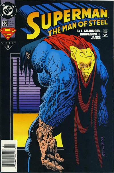 Cover for Superman: The Man of Steel (DC, 1991 series) #33 [Newsstand]