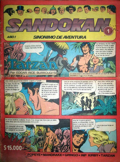 Cover for Sandokan (Editorial Columba, 1982 series) #1
