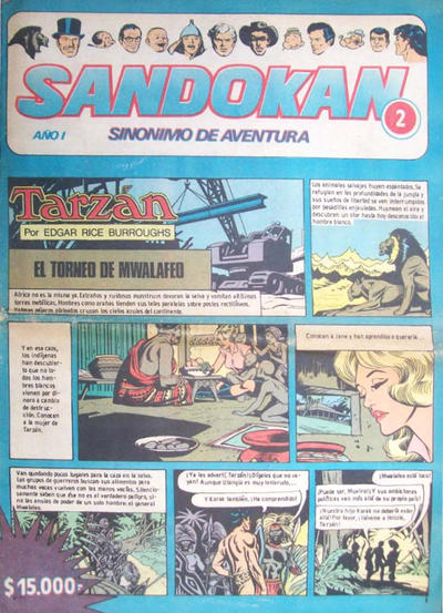 Cover for Sandokan (Editorial Columba, 1982 series) #2