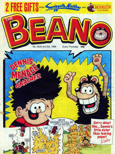 Cover for The Beano (D.C. Thomson, 1950 series) #2933