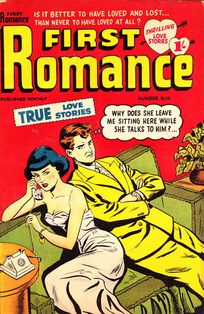 Cover for First Romance (Magazine Management, 1952 series) #6