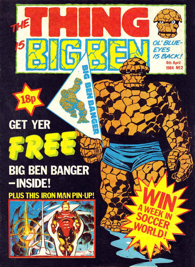 Cover for The Thing Is Big Ben (Marvel UK, 1984 series) #2