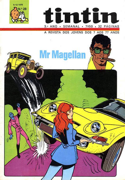 Cover for Tintin (Editorial Ibis, Lda. / Livraria Bertrand S.A.R.L., 1968 series) #v3#28
