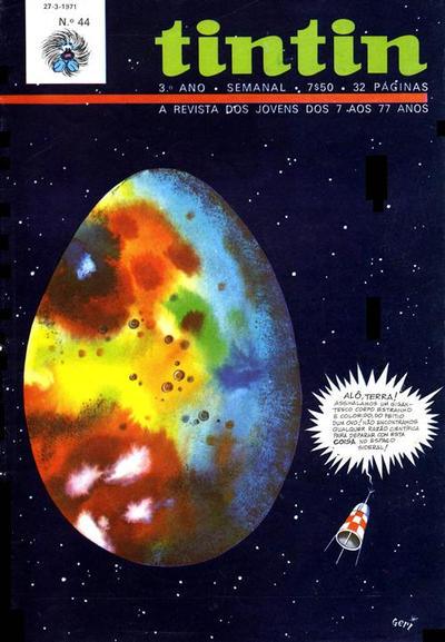 Cover for Tintin (Editorial Ibis, Lda. / Livraria Bertrand S.A.R.L., 1968 series) #v3#44
