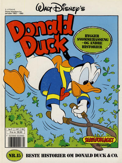 Cover for Walt Disney's Beste Historier om Donald Duck & Co [Disney-Album] (Hjemmet / Egmont, 1978 series) #15 - Donald Duck bygger svømmebasseng [3. opplag]
