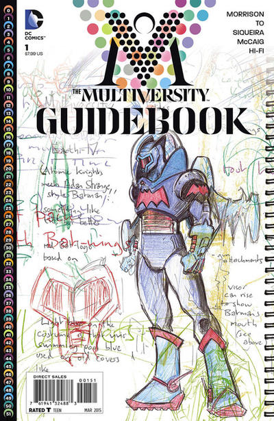 Cover for The Multiversity Guidebook (DC, 2015 series) #1 [Grant Morrison Sketch Cover]