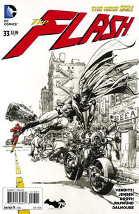 Cover Thumbnail for The Flash (DC, 2011 series) #33 [Batman 75th Anniversary Cover]