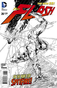 Cover Thumbnail for The Flash (DC, 2011 series) #26 [Brett Booth / Norm Rapmund Black & White Cover]