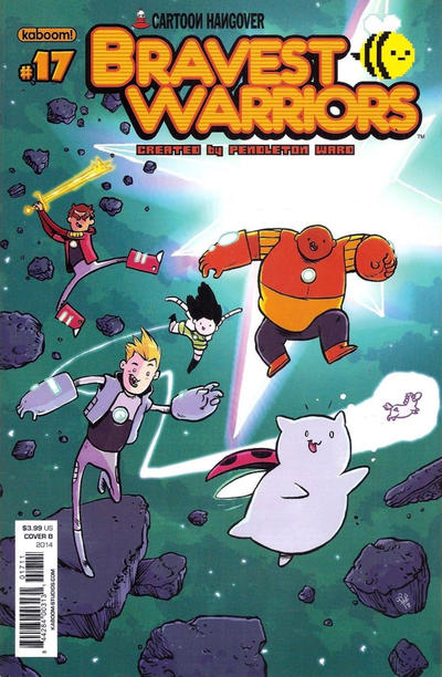 Cover for Bravest Warriors (Boom! Studios, 2012 series) #17 [Cover B by Michael Dialynas]