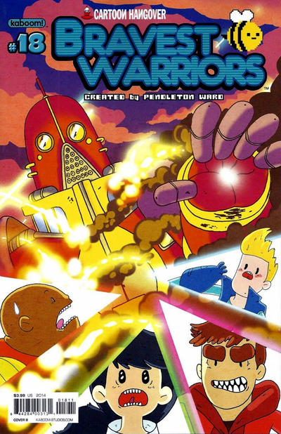 Cover for Bravest Warriors (Boom! Studios, 2012 series) #18 [Cover B by Hamish Steele]