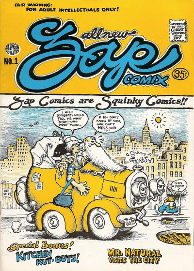 Cover for Zap Comix (The Print Mint Inc, 1969 series) #1 [3rd printing]