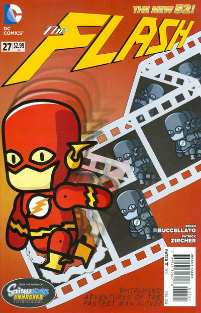 Cover for The Flash (DC, 2011 series) #27 [Scribblenauts Unmasked Cover]