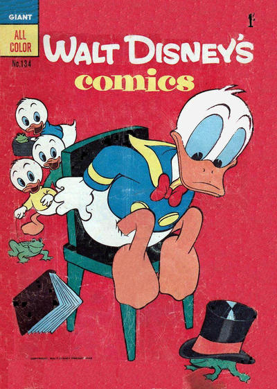 Cover for Walt Disney's Comics (W. G. Publications; Wogan Publications, 1946 series) #134
