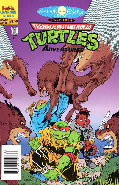 Cover for Teenage Mutant Ninja Turtles Adventures (Archie, 1989 series) #67 [Newsstand]