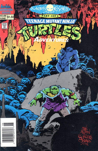 Cover for Teenage Mutant Ninja Turtles Adventures (Archie, 1989 series) #69 [Newsstand]