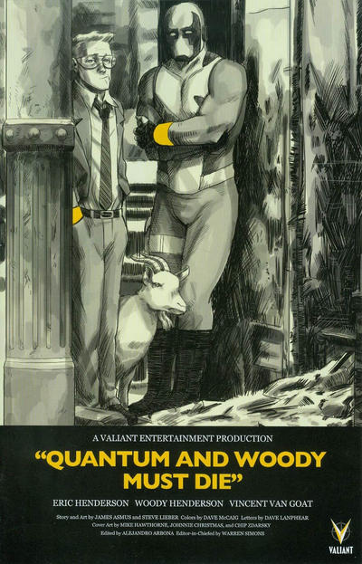 Cover for Quantum and Woody Must Die! (Valiant Entertainment, 2015 series) #1 [Cover C - Chip Zdarsky]