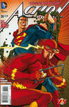 Cover Thumbnail for Action Comics (2011 series) #38 [Flash 75th Anniversary Cover]
