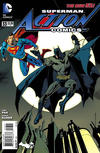 Cover for Action Comics (DC, 2011 series) #33 [Batman 75th Anniversary Cover]