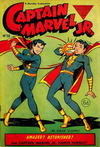 Cover Thumbnail for Captain Marvel Jr. (L. Miller & Son, 1950 series) #58