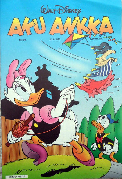 Cover for Aku Ankka (Sanoma, 1951 series) #39/1998