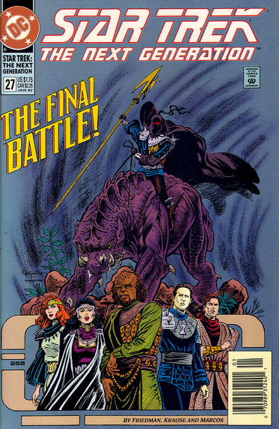 Cover for Star Trek: The Next Generation (DC, 1989 series) #27 [Newsstand]