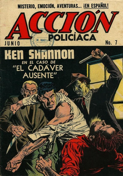 Cover for Acción Policiaca (Export Newspaper Service, 1951 ? series) #7