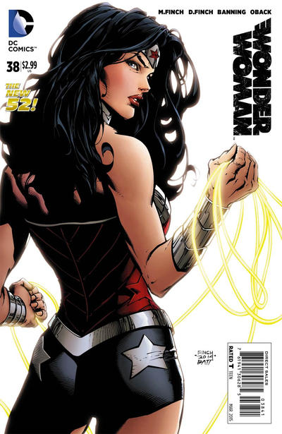 Cover for Wonder Woman (DC, 2011 series) #38 [David Finch / Matt Banning Cover]
